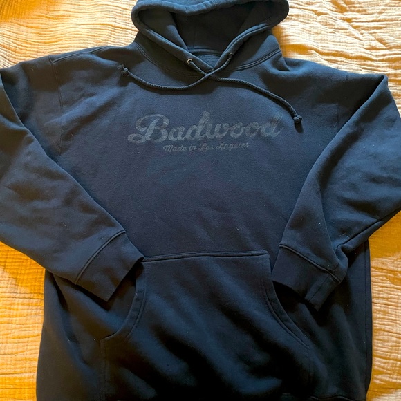 Badwood Tops - Large Badwood OG Ski Mask Hoodie